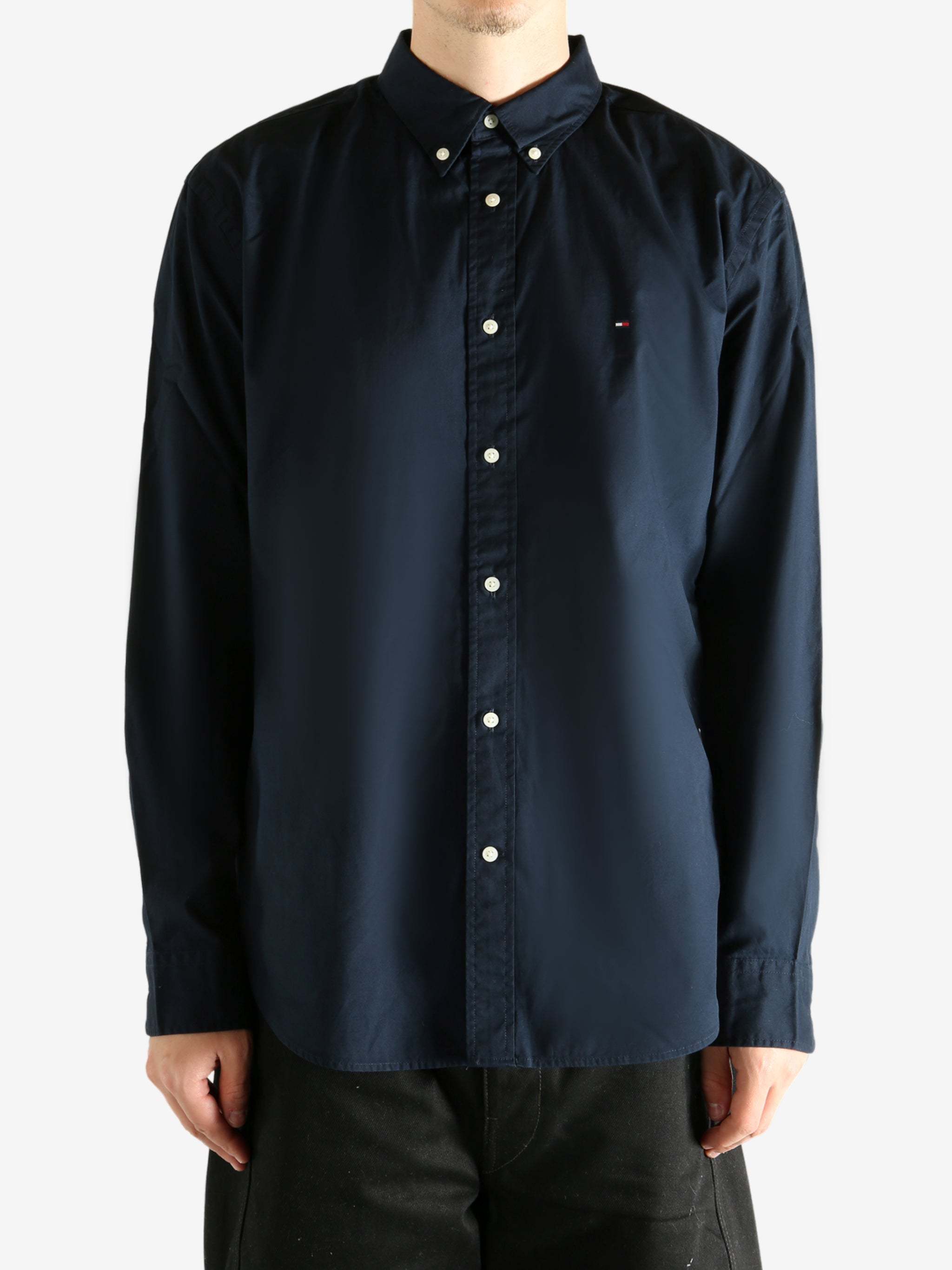 Tommy Hilfiger Core Flex Poplin Solid Rf Shirt In Multi