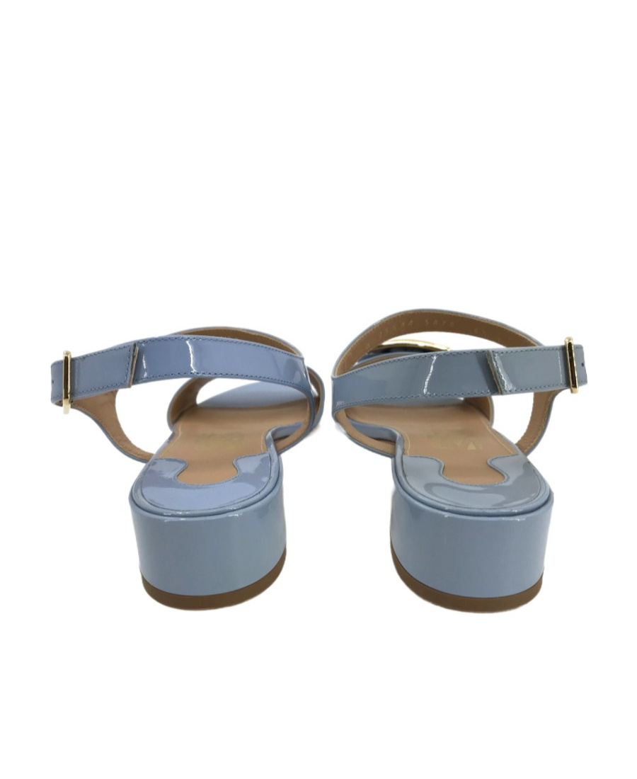 Ferragamo Logo High-heeled Sandals In Brown