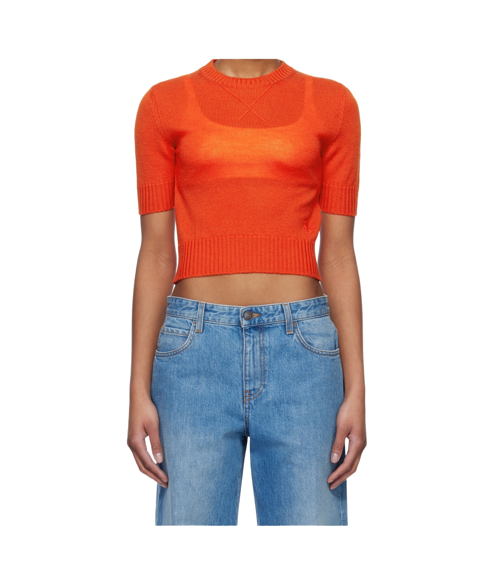 Jil Sander Knit T-shirt In Blue