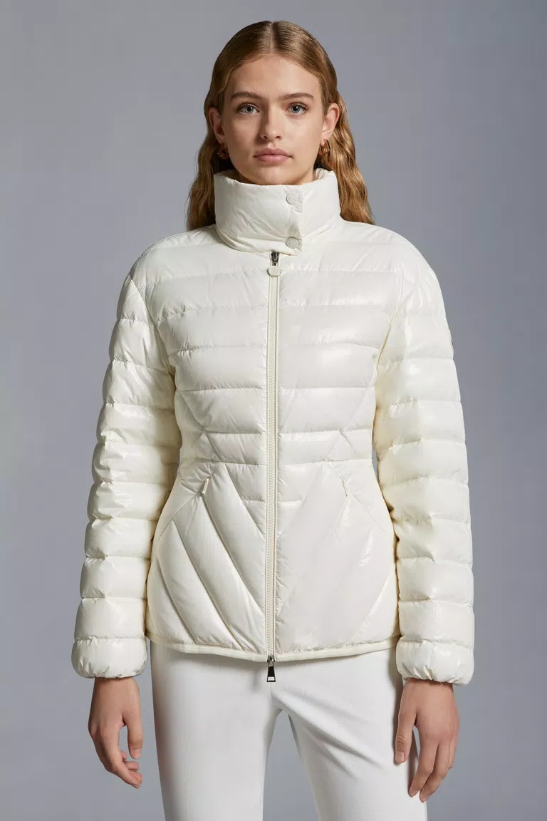 Moncler Abante Quilted Puffer Jacket In White