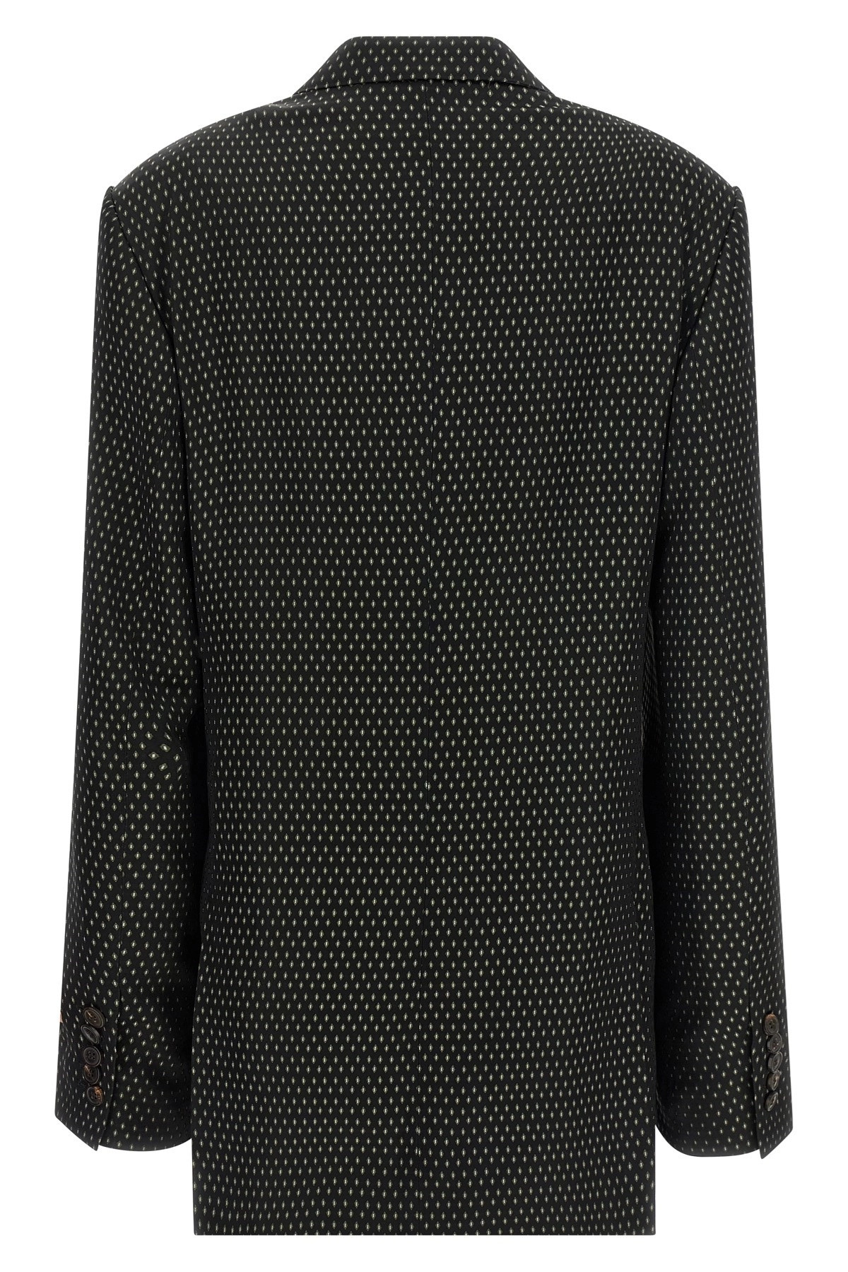 Dries Van Noten Blink Double-breasted Jacket In Jacquard In Black