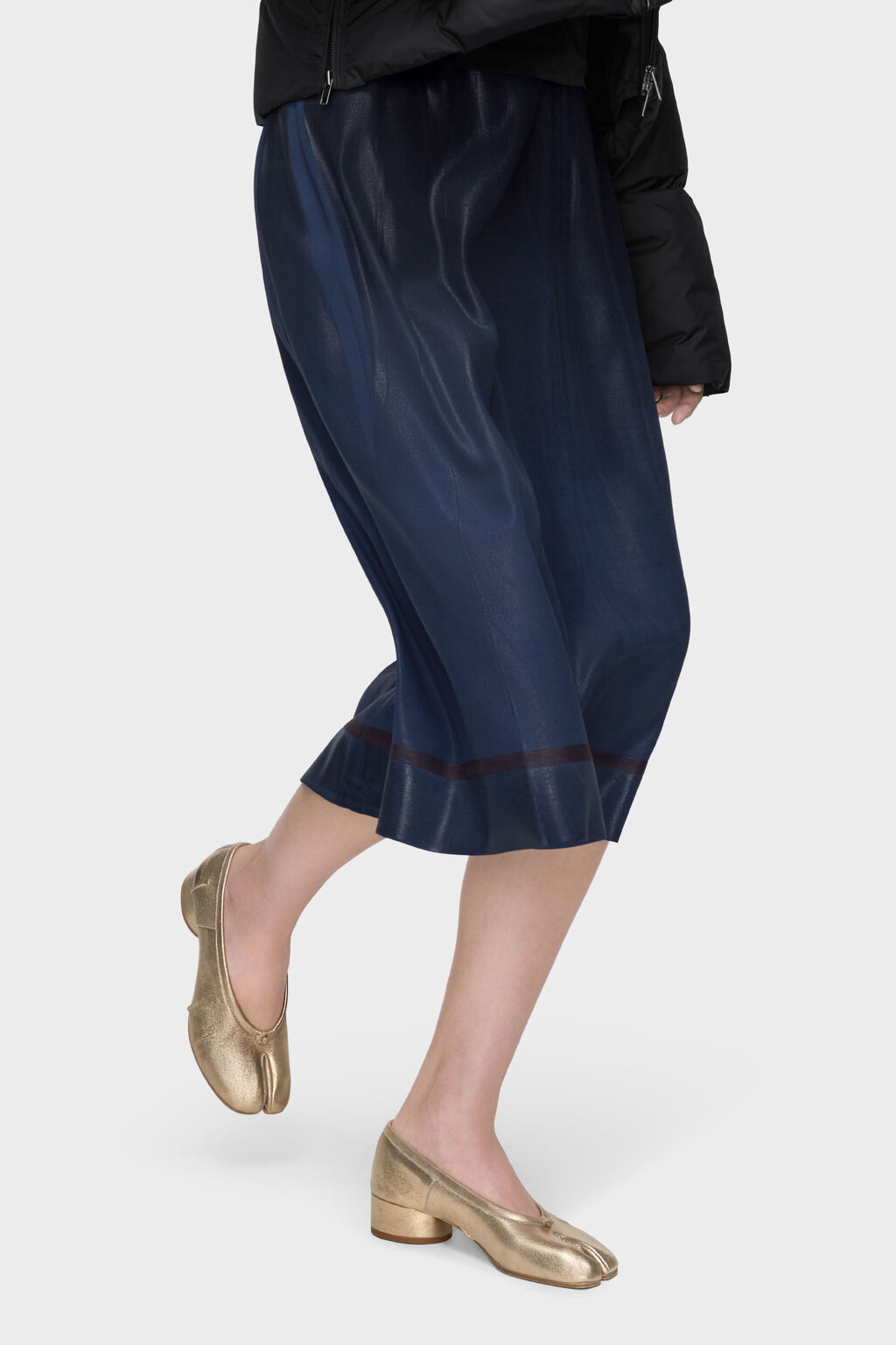 Maison Margiela Tabi Pumps In Gold