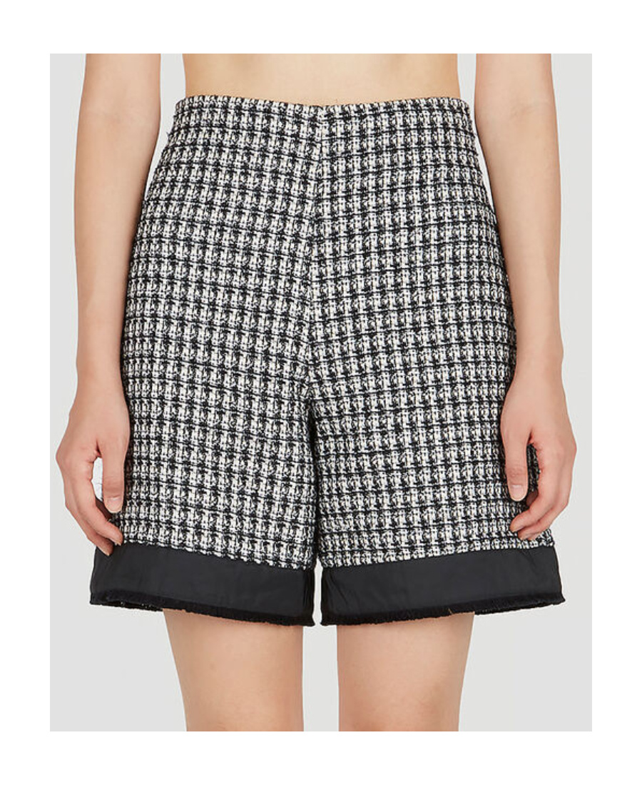 Moncler High-waisted Tailored Shorts In Black
