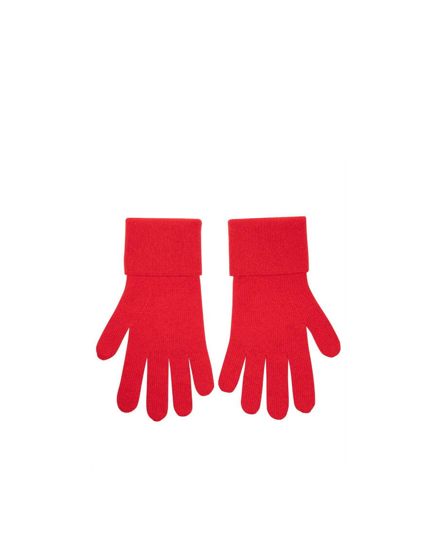 Givenchy Rib Gloves In Red