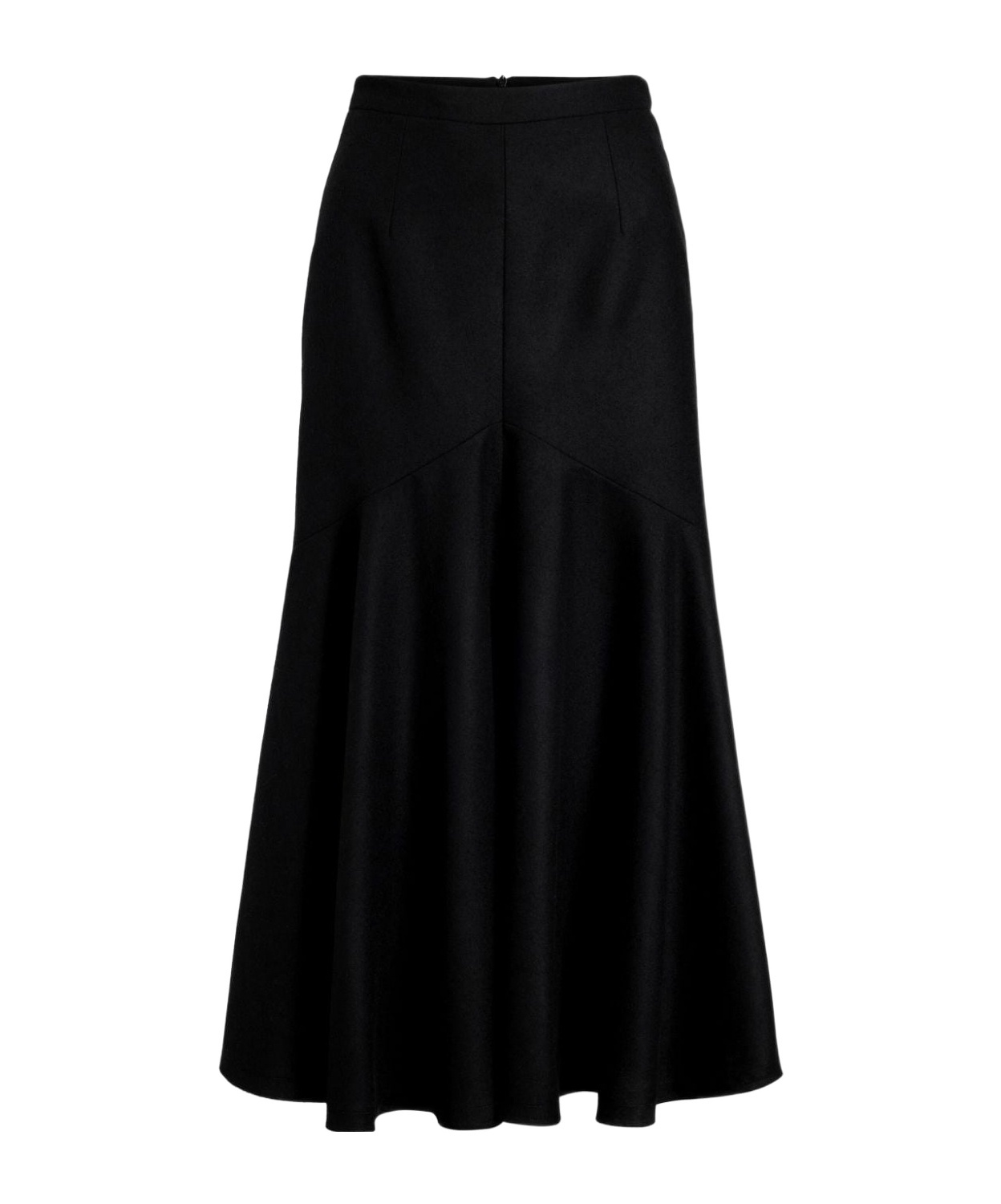Patou Mermaid Midi Skirt In Black