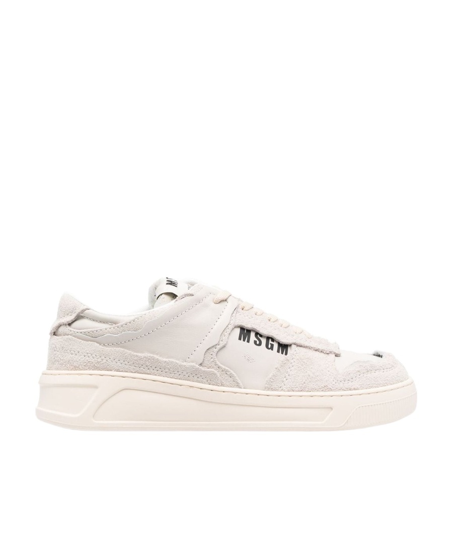 Msgm Logo-print Sneakers In White