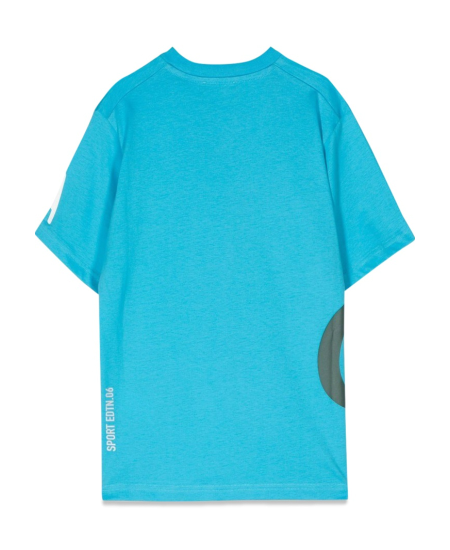 Dsquared2 Kids Letter Printed Drop Shoulder T-shirt In Blue