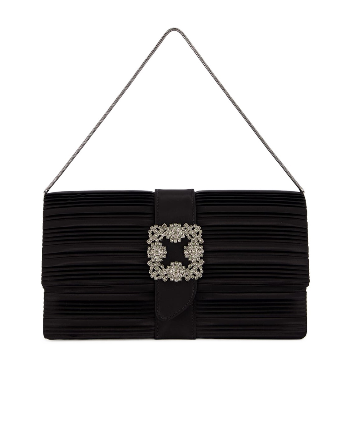 Manolo Blahnik Flap Shoulder Bag In Black