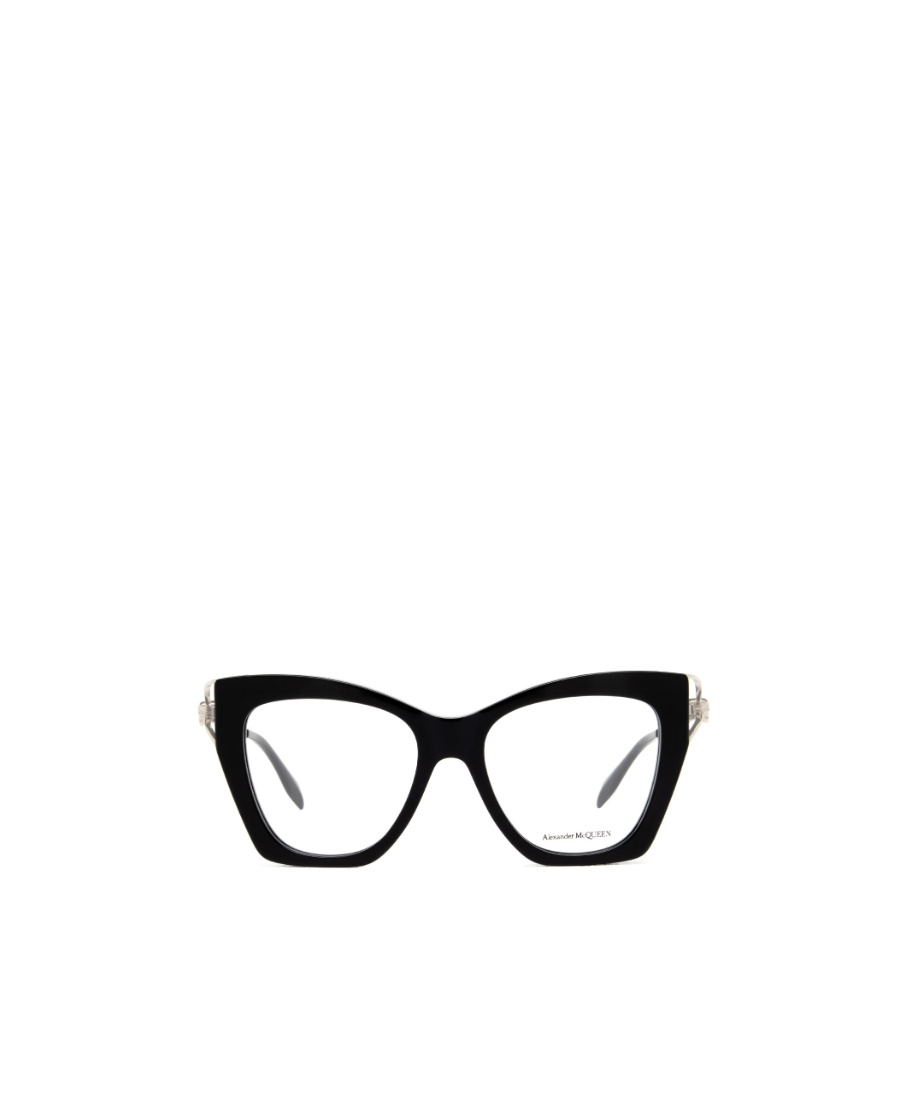 Alexander Mcqueen Eyewear Cat-eye Frame Glasses In Black