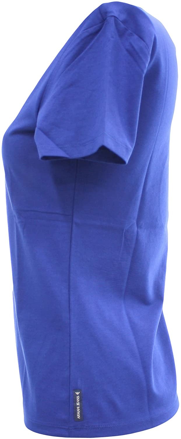 Shop Armani Jeans Round-necked T-shirt In Blue