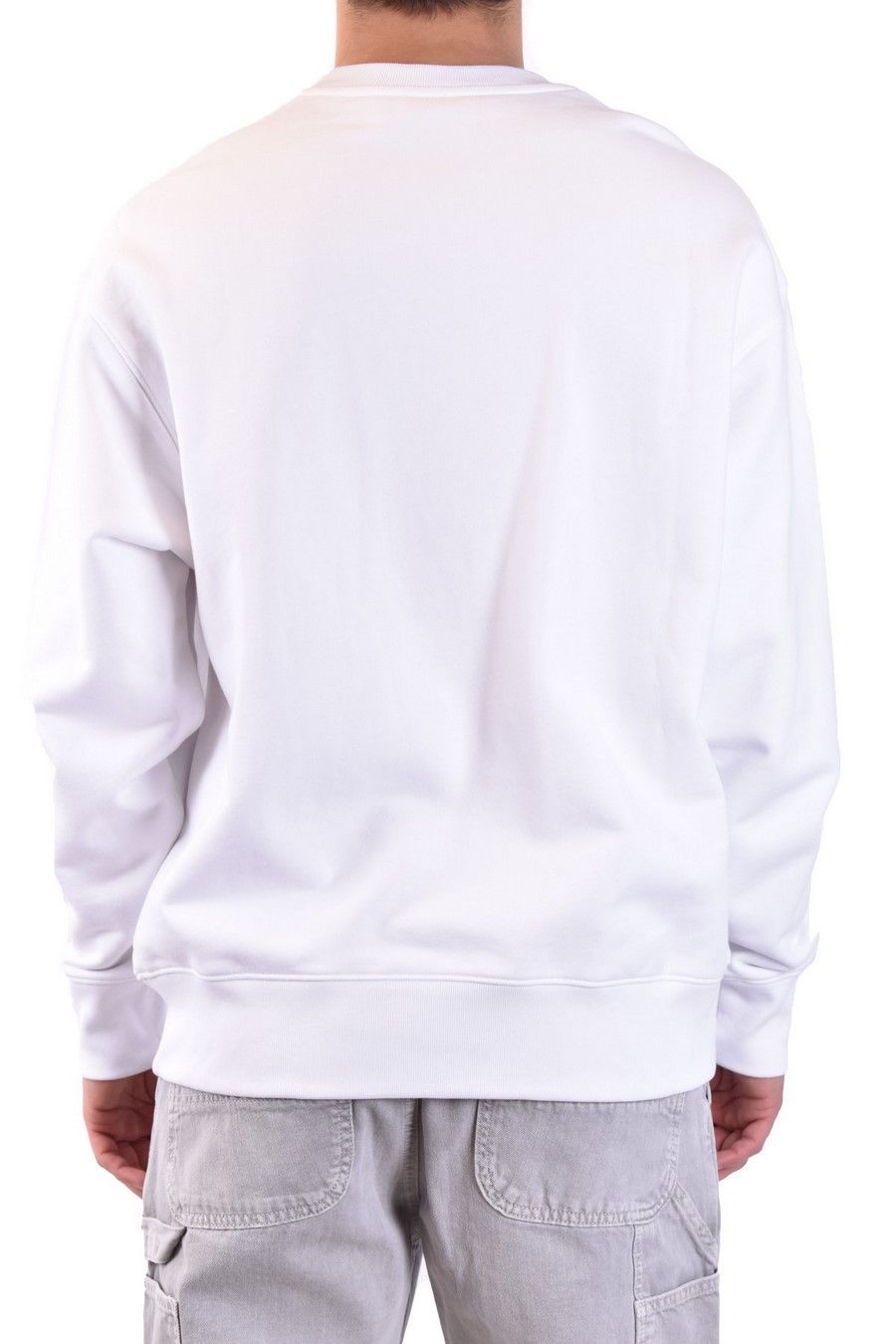 Moschino Logo-print Crew-neck Sweatshirt In White
