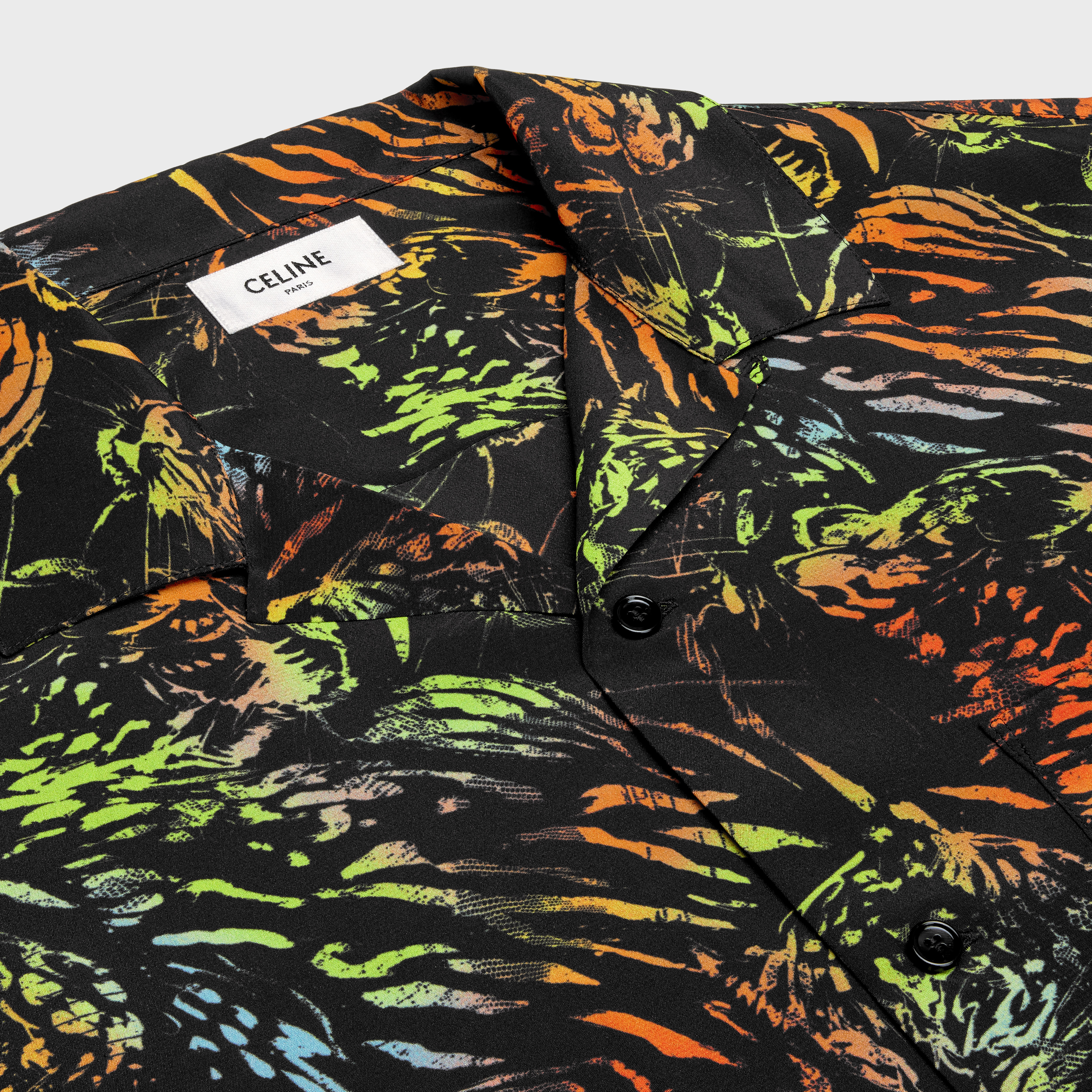 Celine Shirts Printed Short Sleeves In Multi
