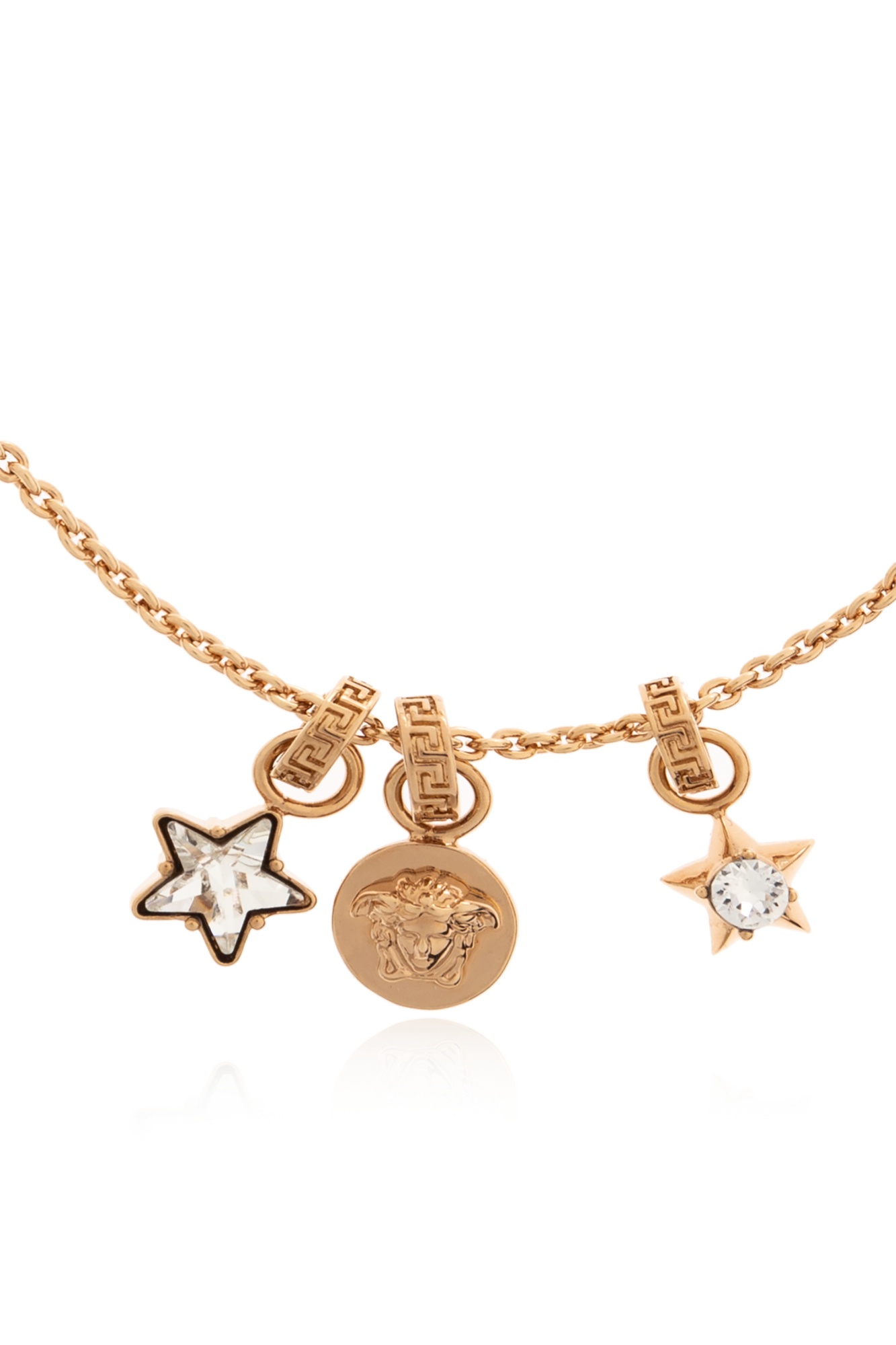 Versace Charm-embellished Bracelet In Gold