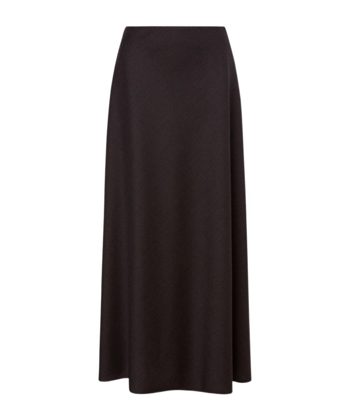 Alberta Ferretti Dark Grey High-waisted Midi Skirt In Brown