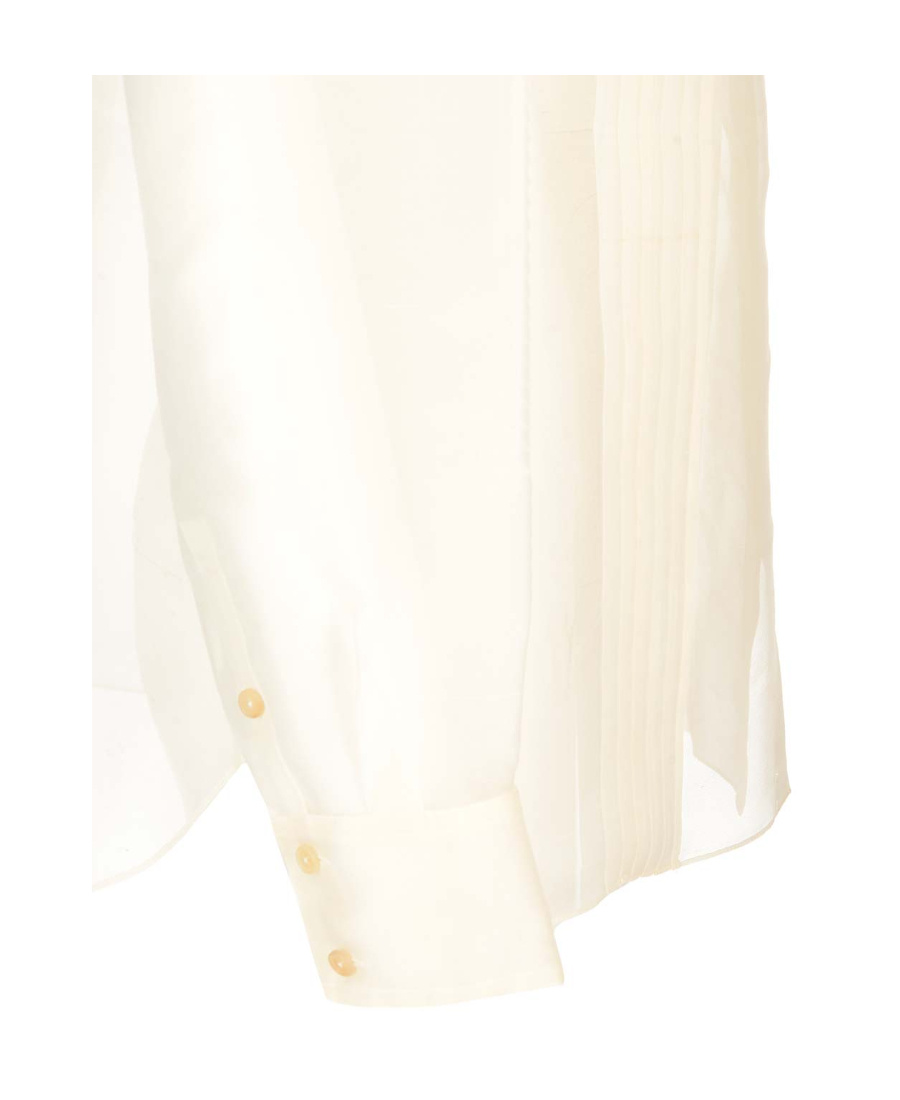 Khaite The Nori Silk Shirt In White