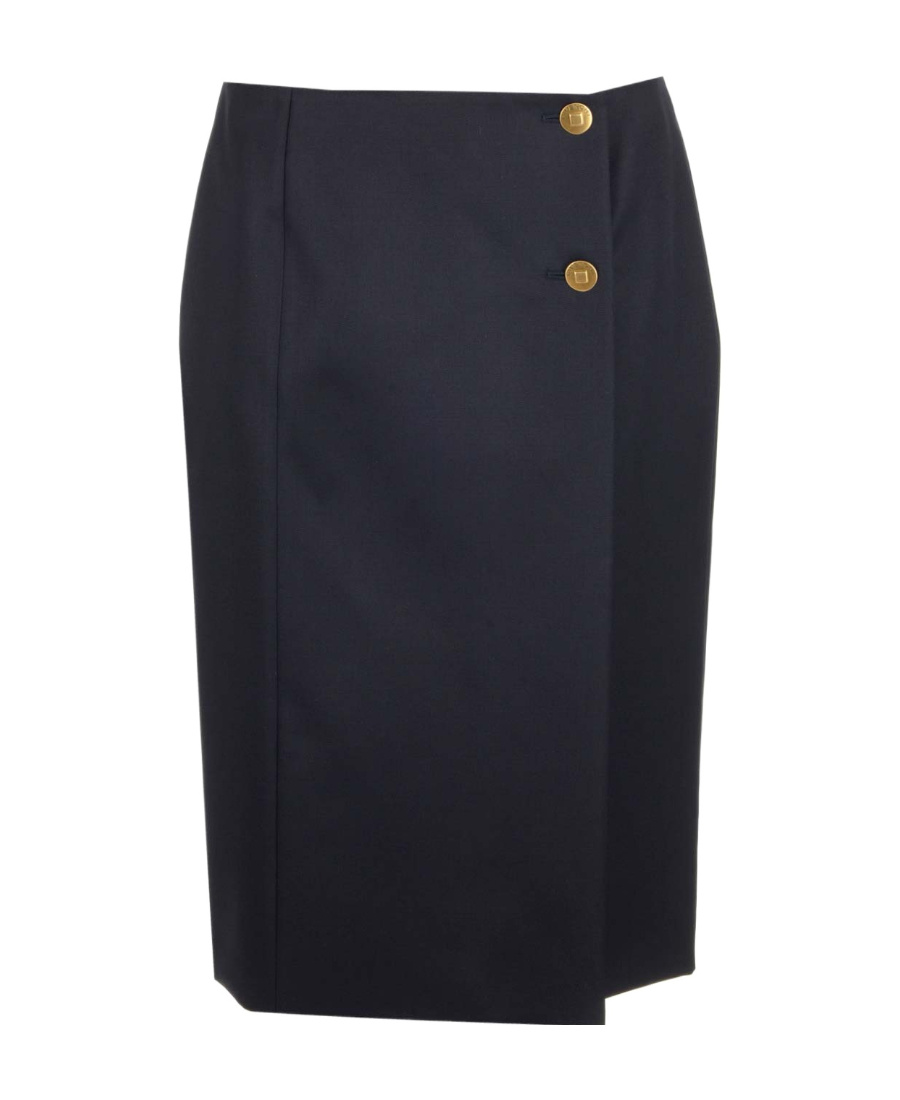 Givenchy Button-decorated Skirt In Black