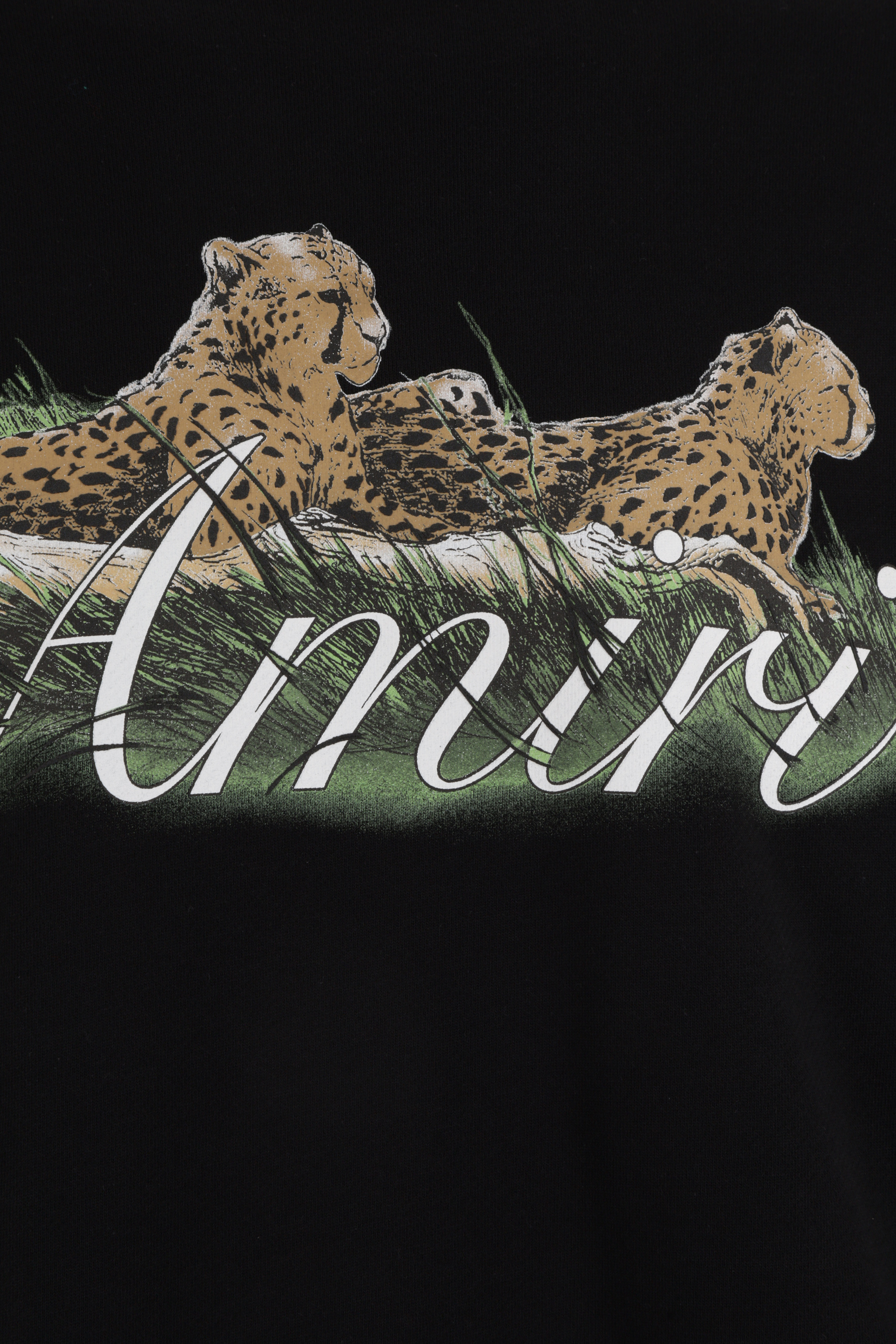 Amiri Cheetah Logo-print Sweatshirt In Black