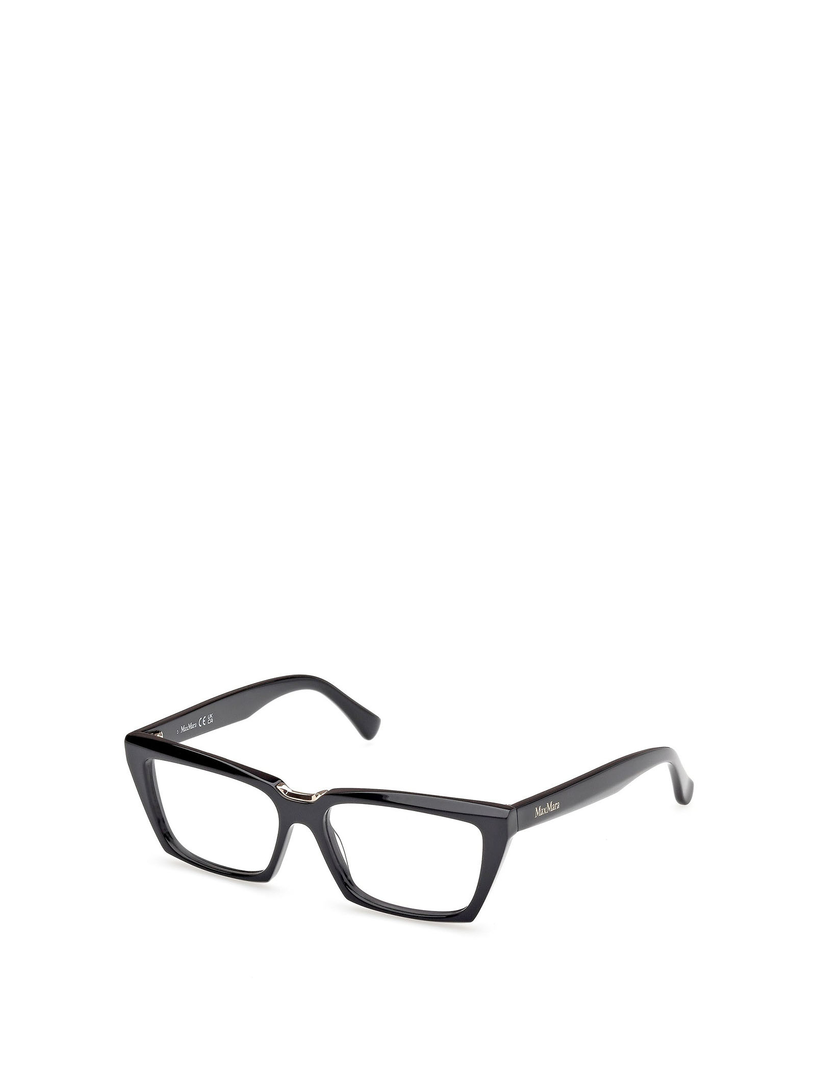 Max Mara Rectangle-frame Glasses In Black