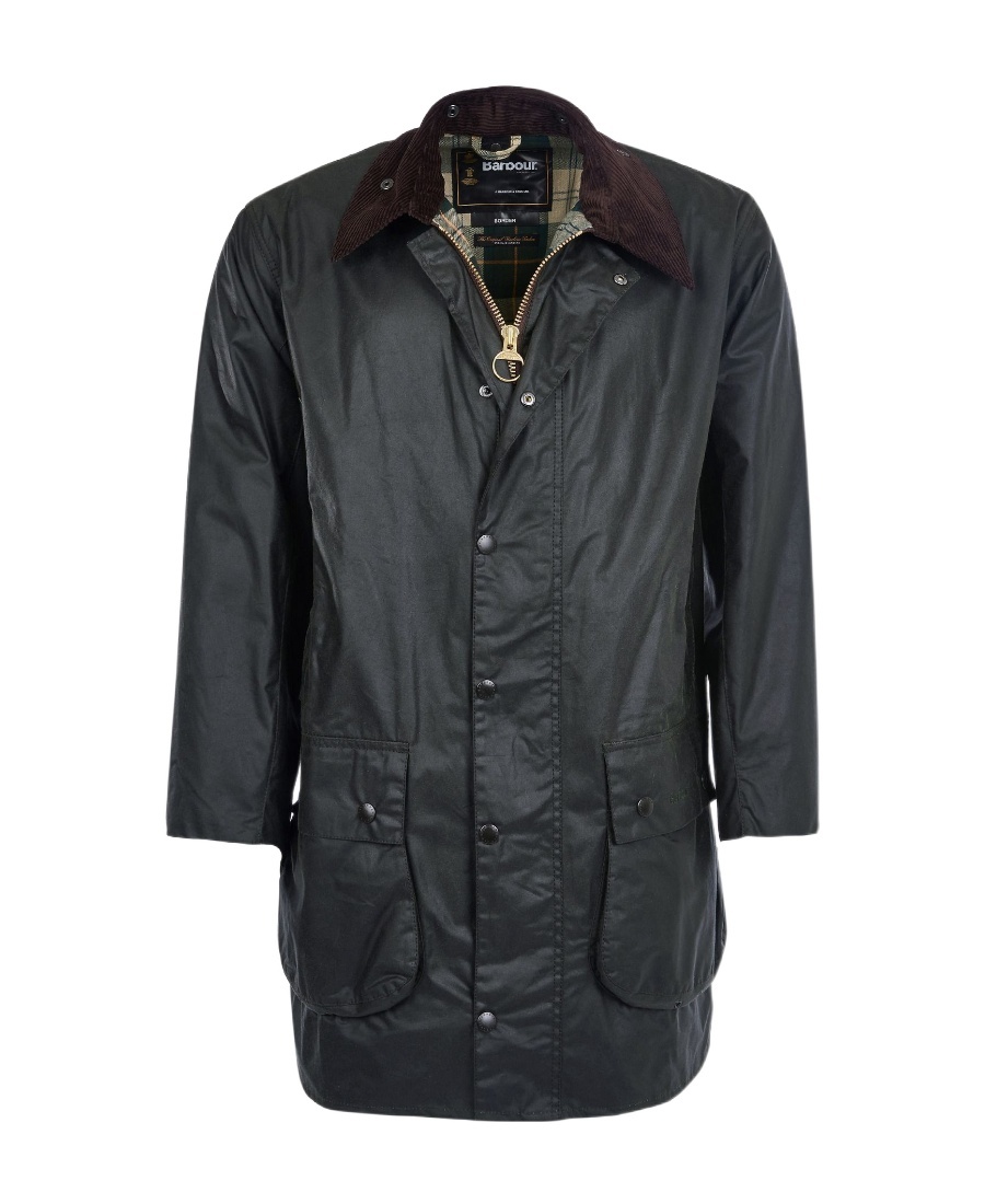 BARBOUR BORDER WAXED LIGHTWEIGHT JACKET