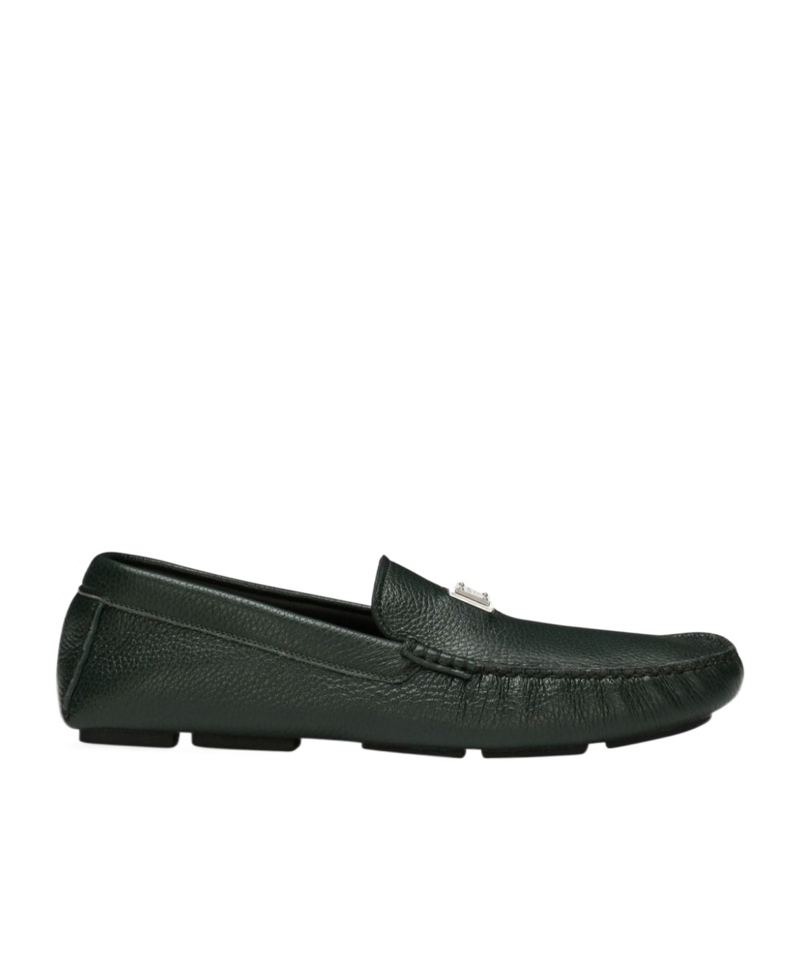 Dolce & Gabbana Loafer Mit Logo-schild In Black