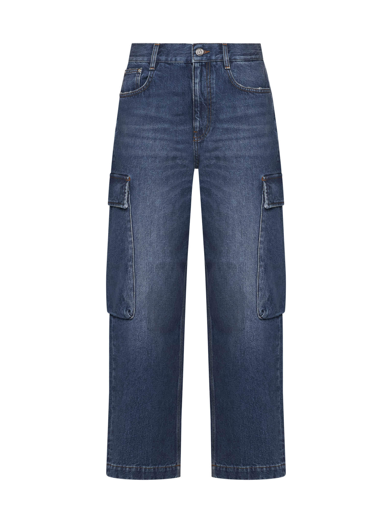 STELLA MCCARTNEY STELLA MCCARTNEY HIGH-WAISTED CROPPED LEG JEANS