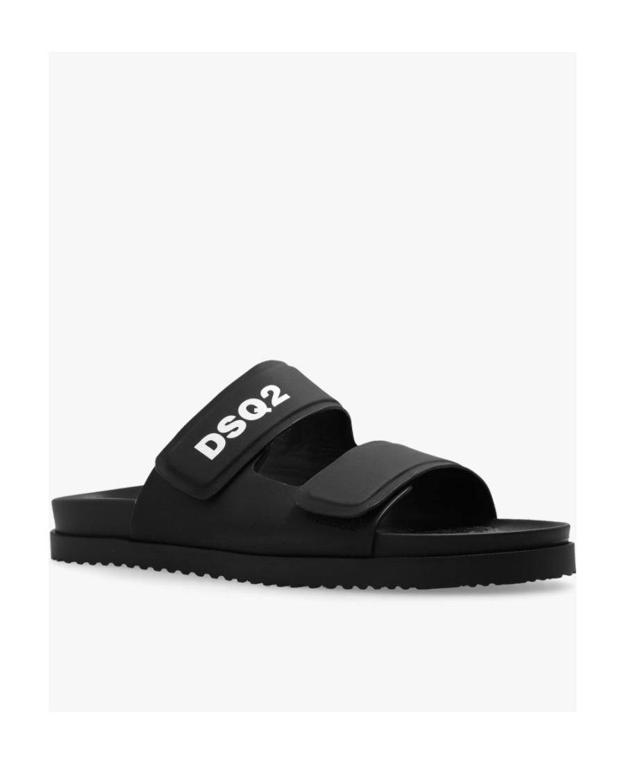 DSQUARED2 TOUCH-STRAP CALF-LEATHER SANDALS 