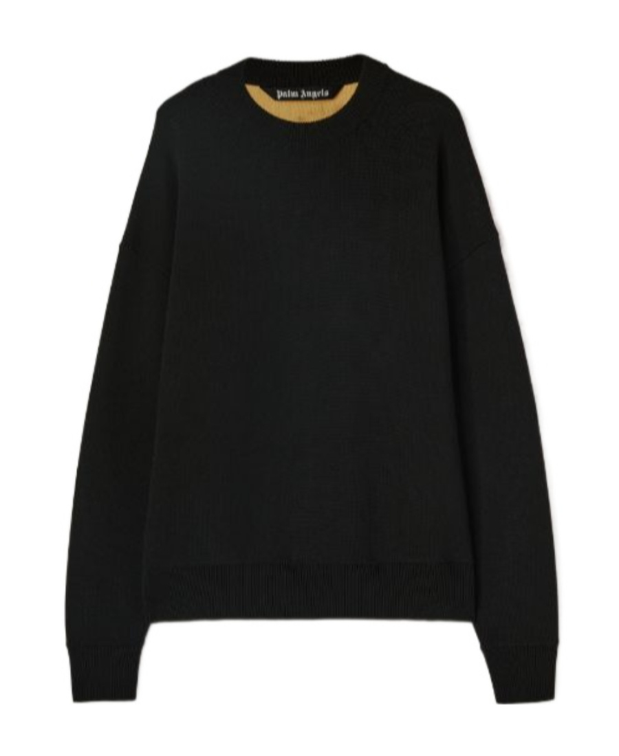Palm Angels Men's Monogram Series Knit In Black