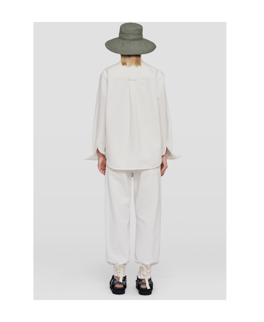 Shop Jil Sander Denim Shirt In White