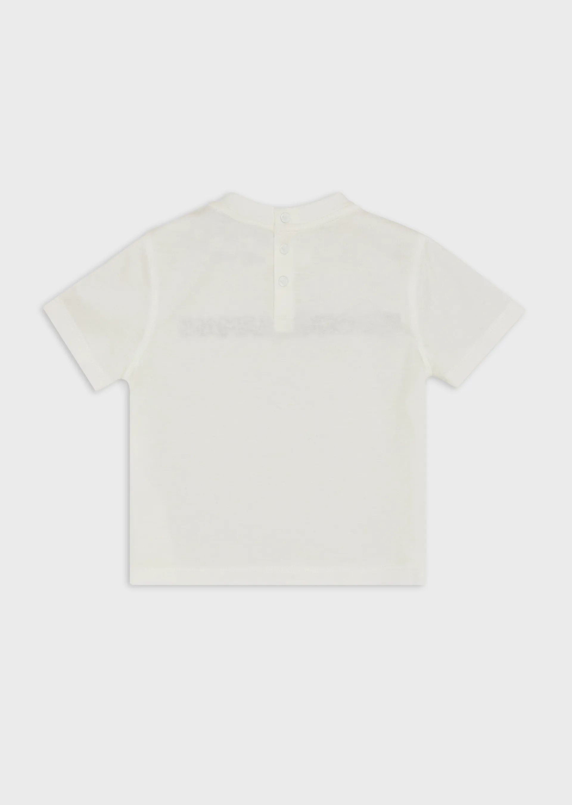 Emporio Armani Logo Embroidered T-shirt In White