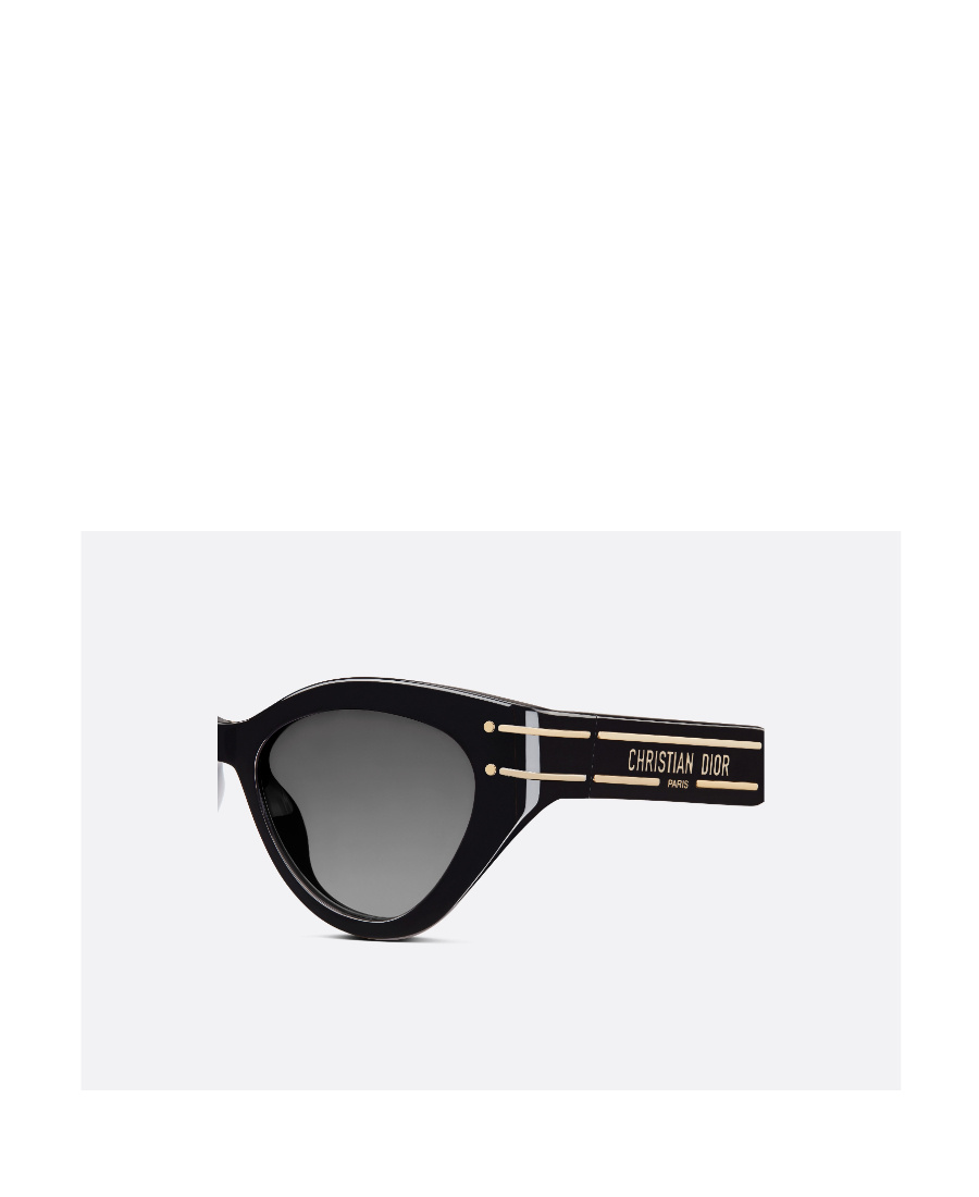 Shop Dior Eyewear Signature B7i Butterfly Sunglasses In Black