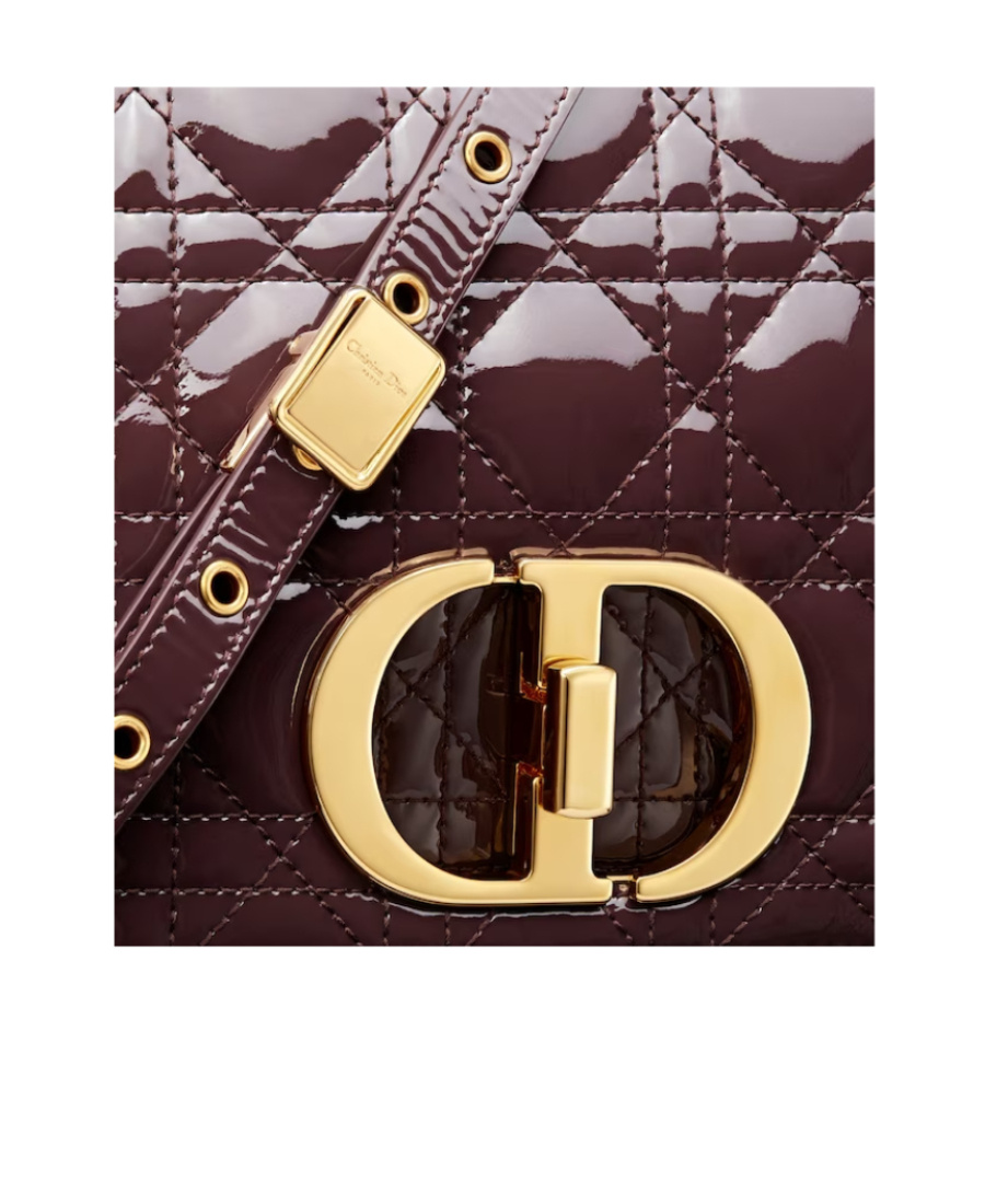 Dior Caro Medium Shoulder Bag In Red
