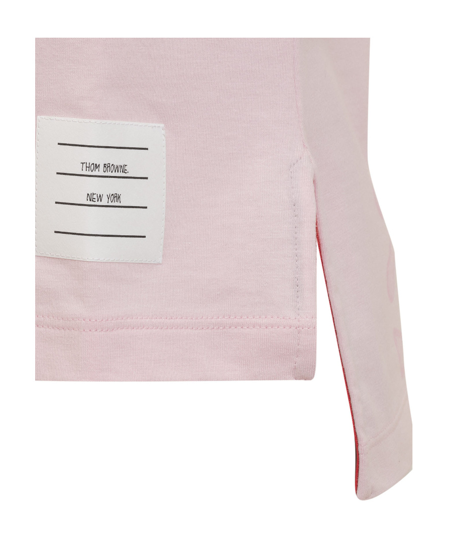 Thom Browne Anchor-print T-shirt In Pink