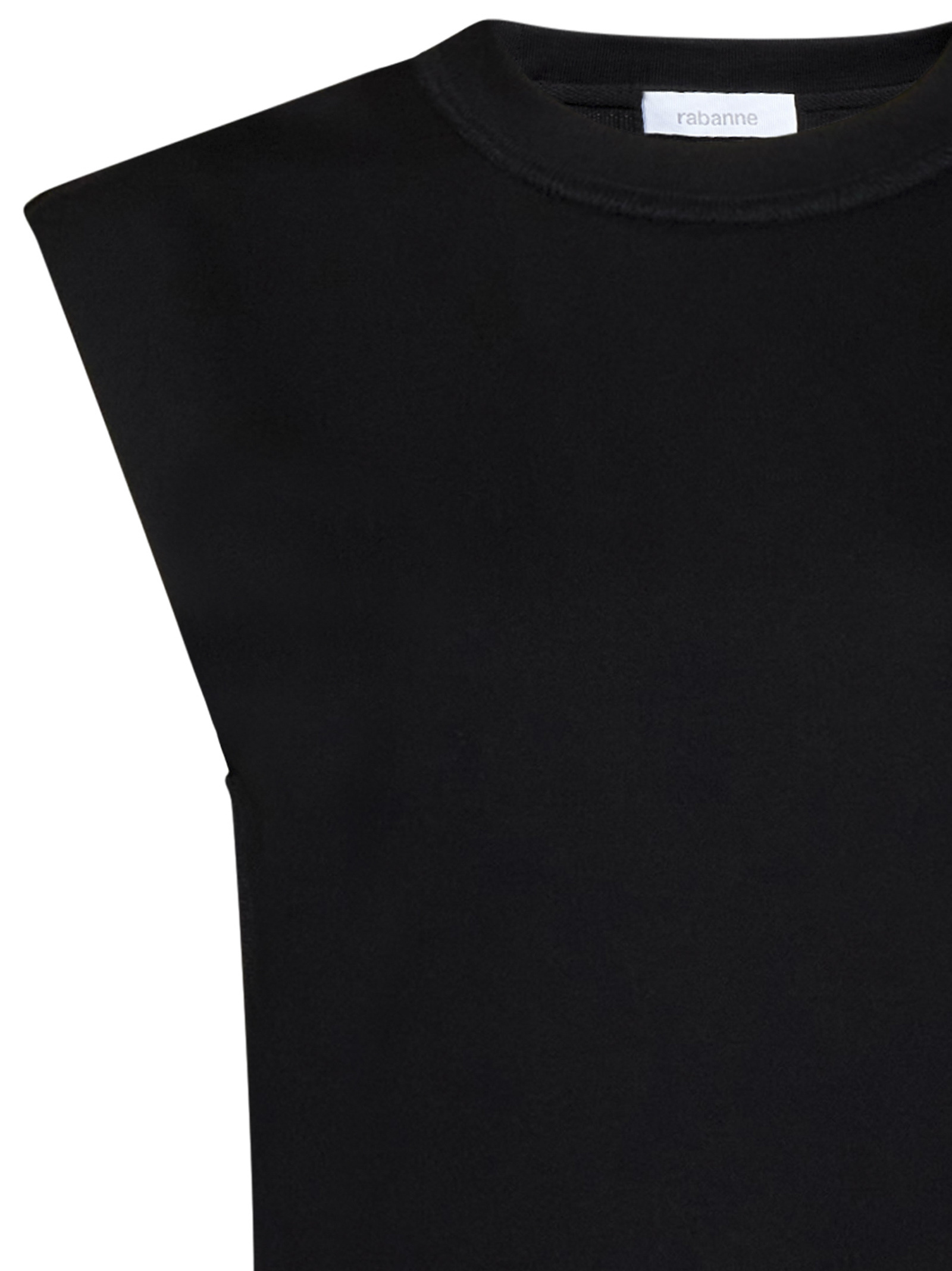 Rabanne Chain-detail Cotton T-shirt In Black