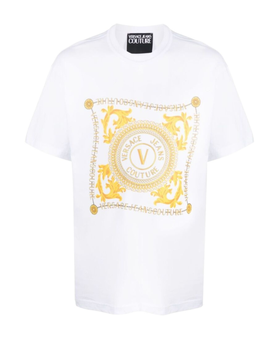 VERSACE JEANS VERSACE JEANS COUTURE LOGO PRINTED CREWNECK T-SHIRT