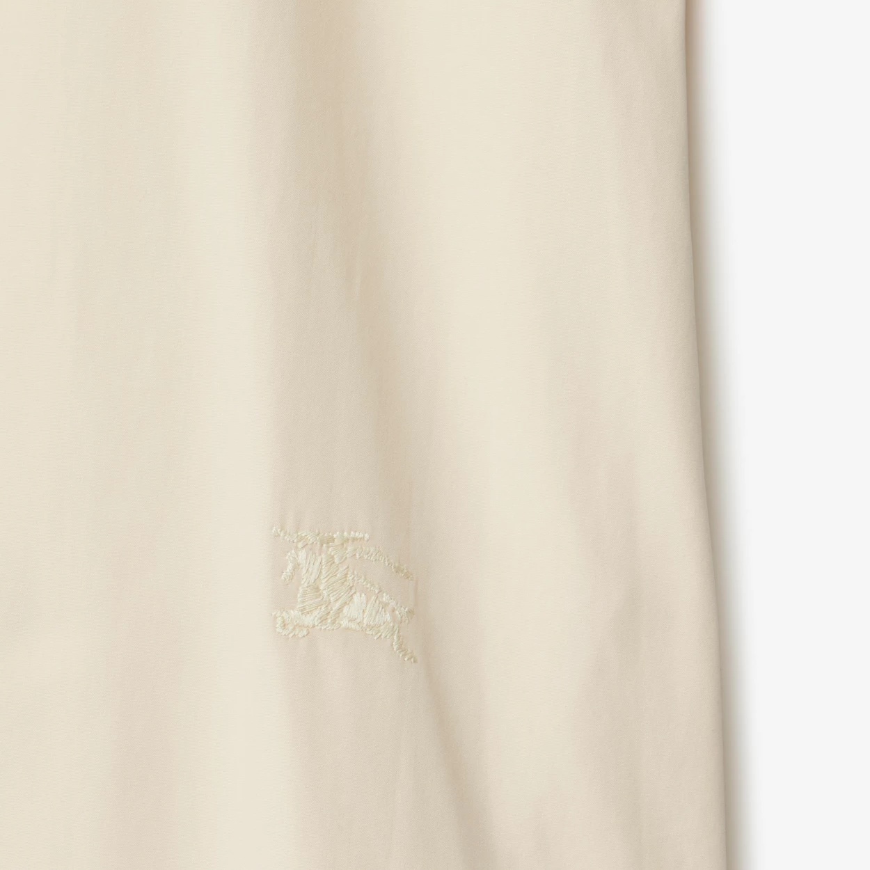 Burberry Short-sleeve Shirt Dress In Nude