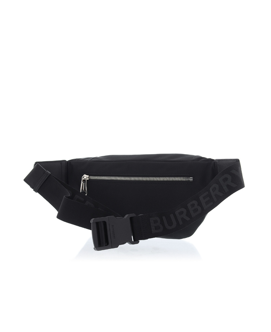 BURBERRY SONNY LOGO-PRINT NYLON BELT BAG