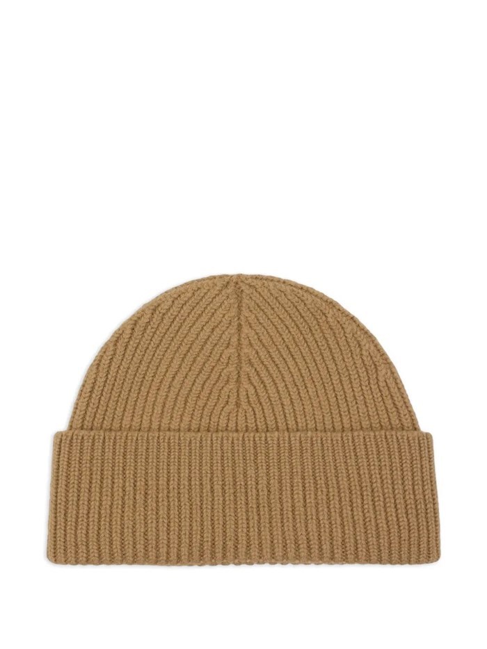 Ami Alexandre Mattiussi Brown Wool Ami De Coeur Beanie Brown In Brown