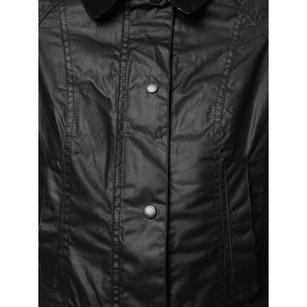 Barbour Classic Beadnell Waxed Jacket In Black