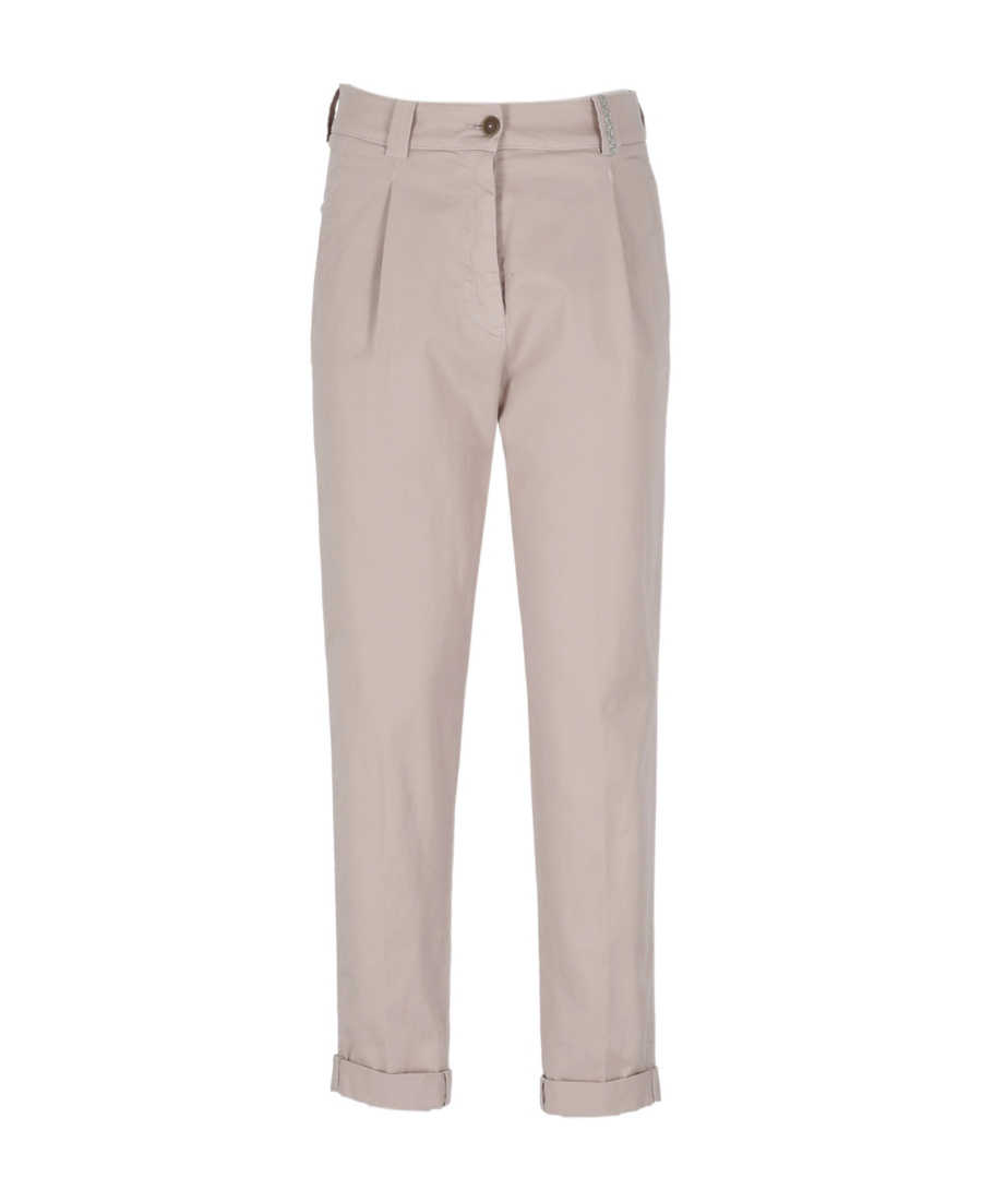 Fabiana Filippi Belt Loop Belt Casual Pants In Nude