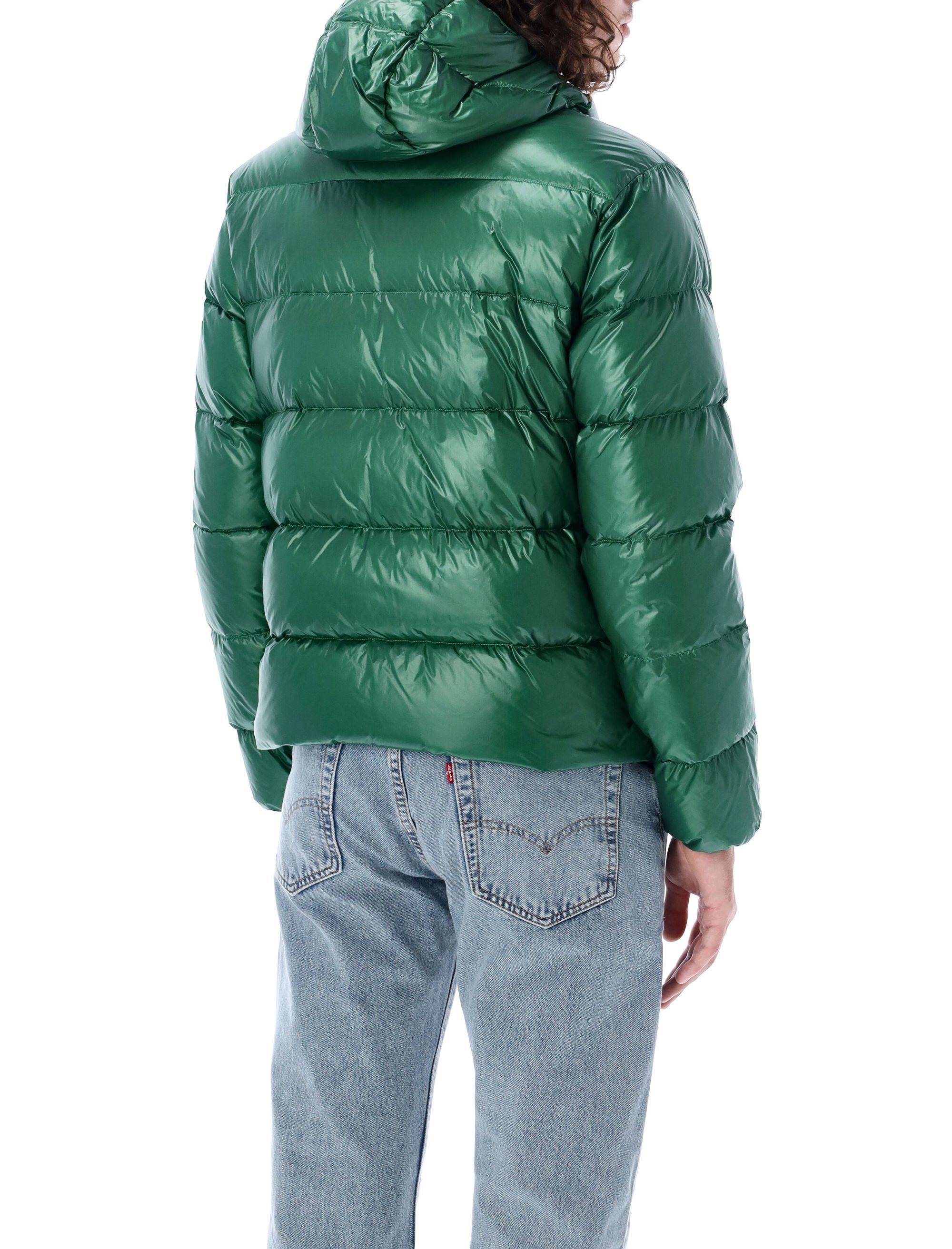 Aspesi Budd Hooded Puffer Jacket In Green