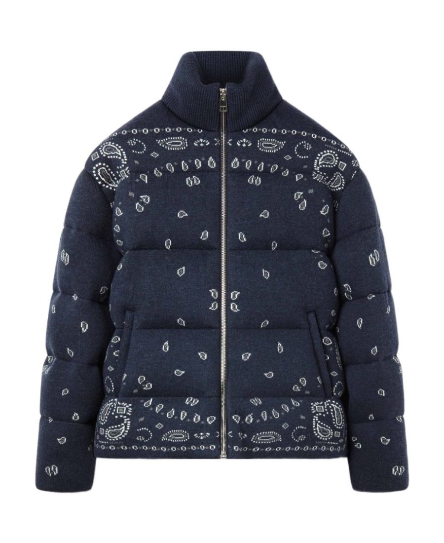 Shop Alanui Printed Padded Jacket In Black