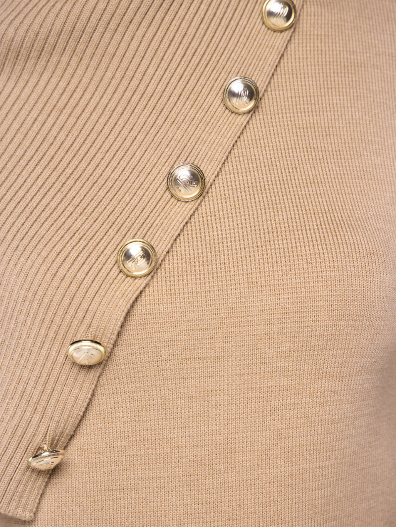 Rabanne Beige Sweater In Brown