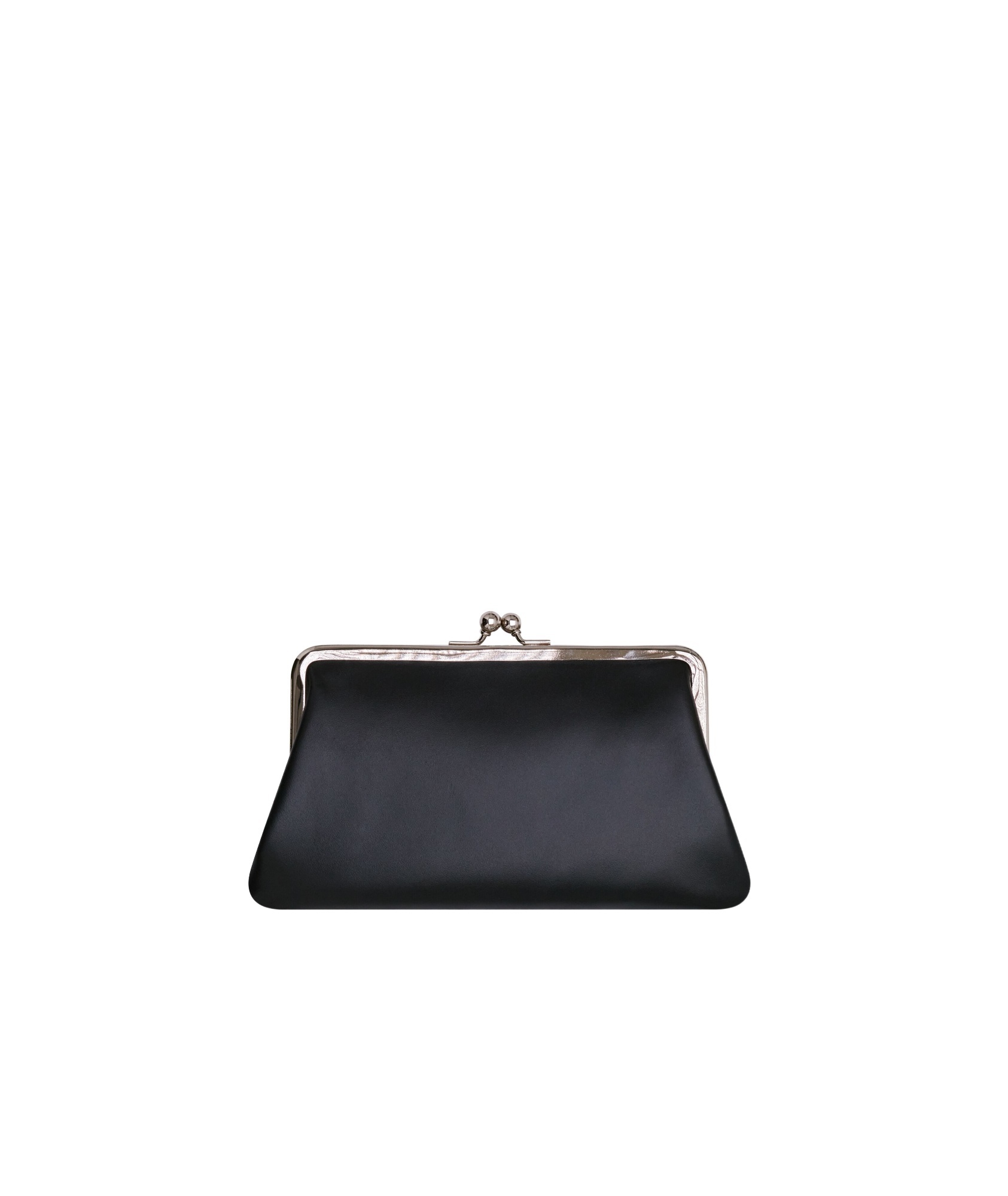 Comme Des Garçons Kiss-clasp Purse In Black