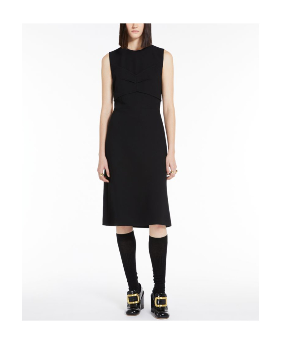 Sportmax Open-back Sleeveless Dress In Black
