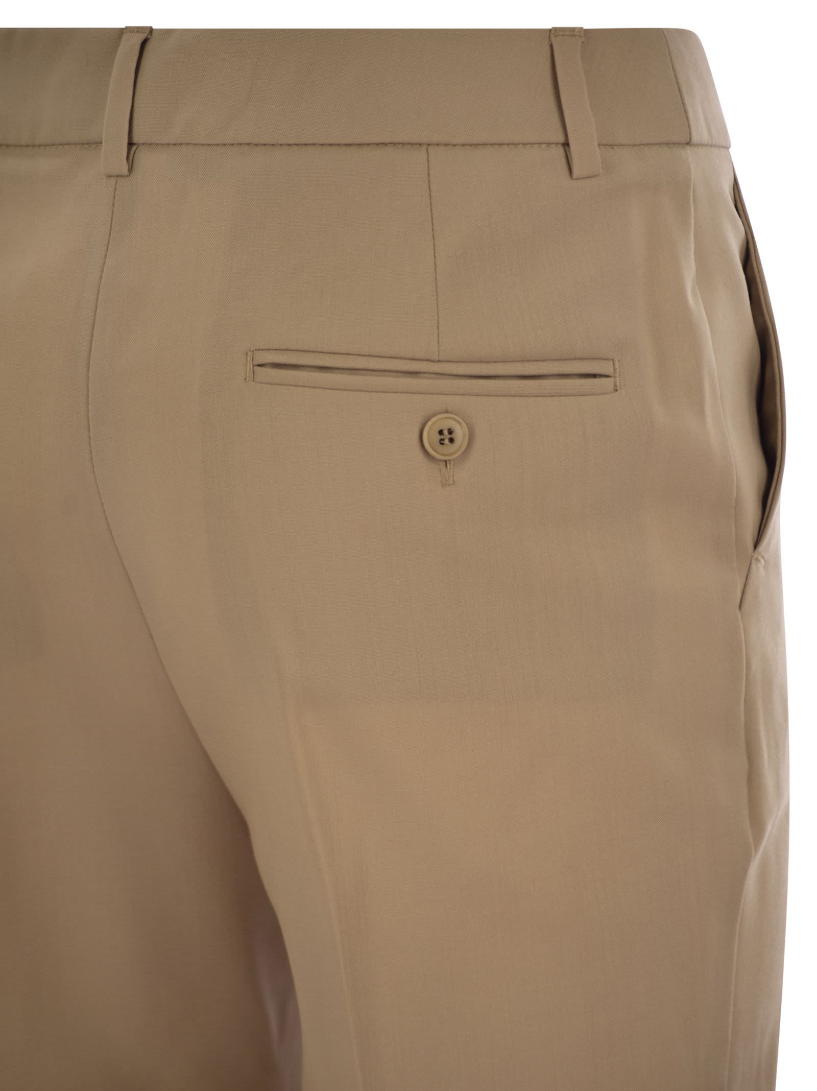 Weekend Max Mara Belt Loop Casual Pants In Brown