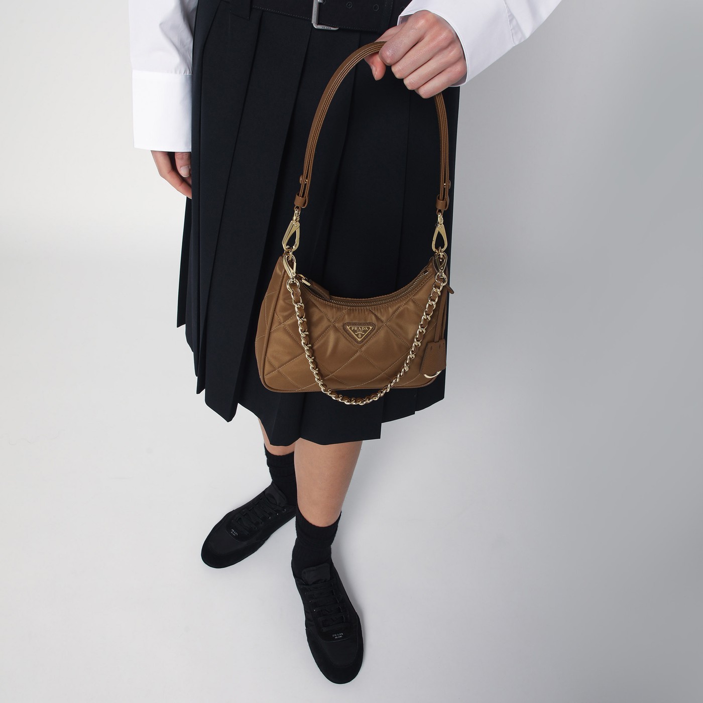Prada Re-edition 1995 Mini Shoulder Bag In Brown