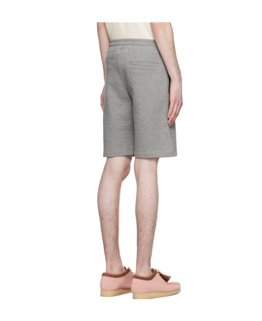 Paul Smith Logo-patch Detail Bermuda Shorts In Gray