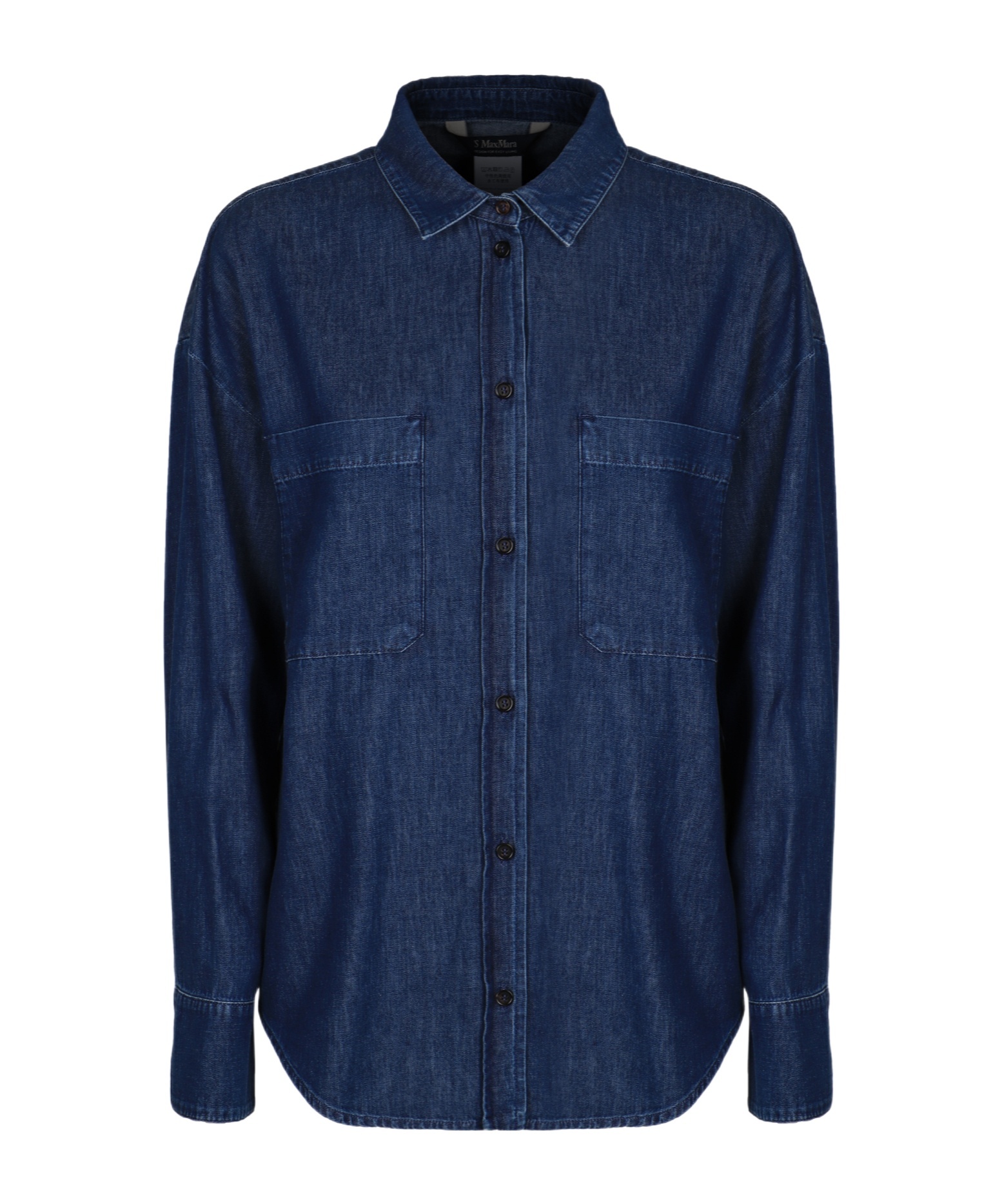 Max Mara Long Sleeve Shirt In Blue