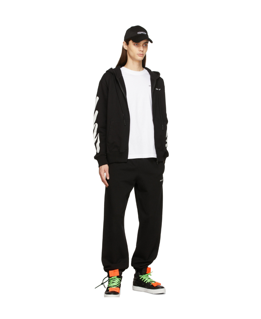 Off-white Wave Diag Print T-shirt In White