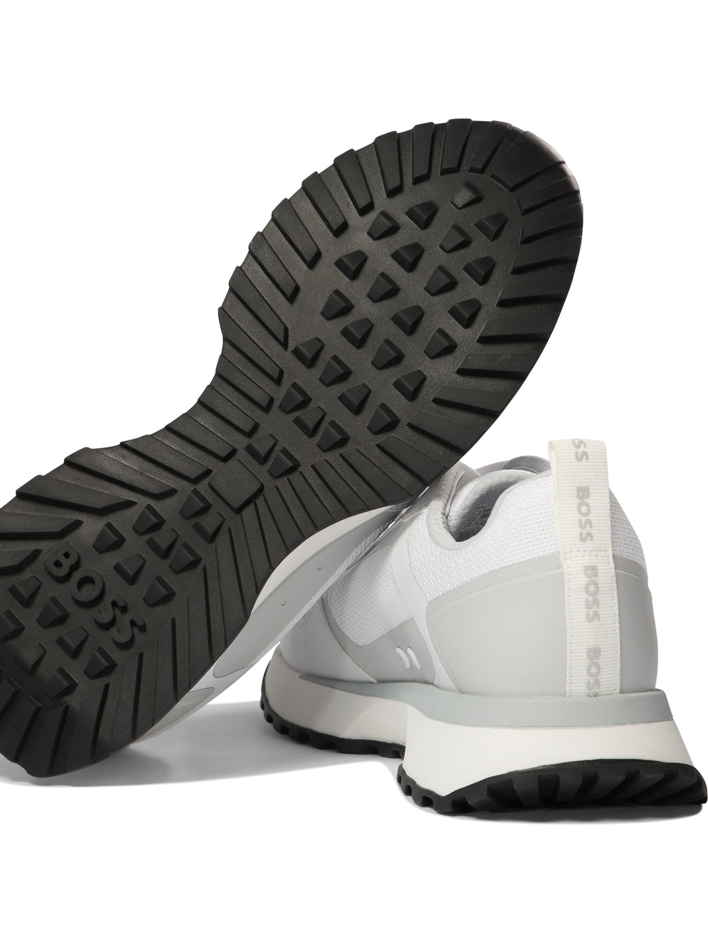 Hugo Boss Mesh Detailing Trainers In White
